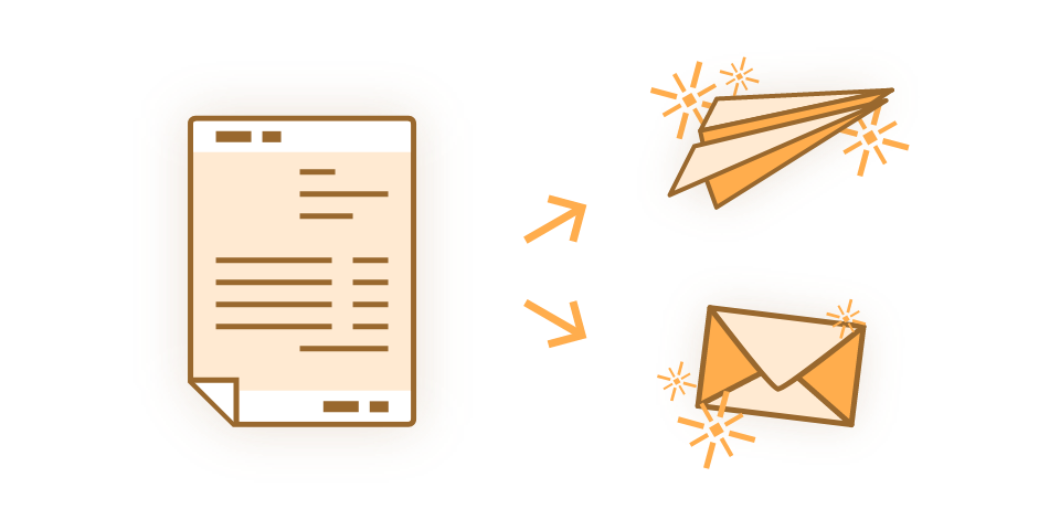 illustration Préparez les documents pour les membres du personnel